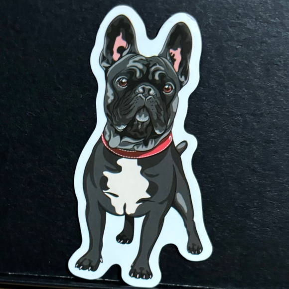 BLACK FRENCH BULLDOG STICKER - Picture 1 of 1